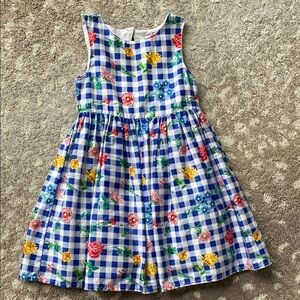 Primark dress in gingham with floral pattern size 2-3 year.
